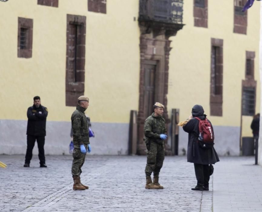 Militares en La Laguna