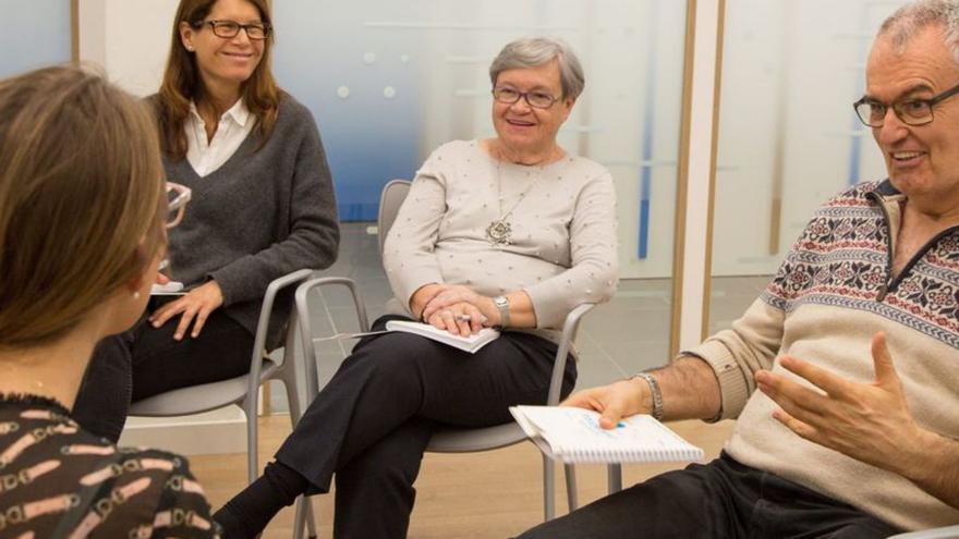 Participantes en un Taller de la Escuela de Cuidadores de la Fundación ”la Caixa”.