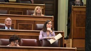 La diputada y secretaria general de Podemos, Ione Belarra, este martes en el Congreso.