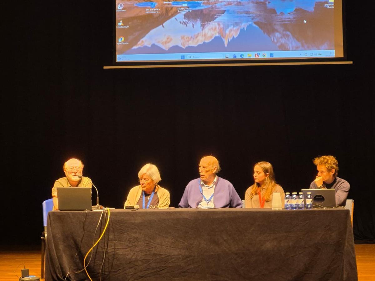 Mesa redonda presidida por el catedrático José Ángel Docobo.