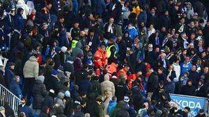 VÍDEO | El Real Zaragoza-Almería estuvo detenido diez minutos