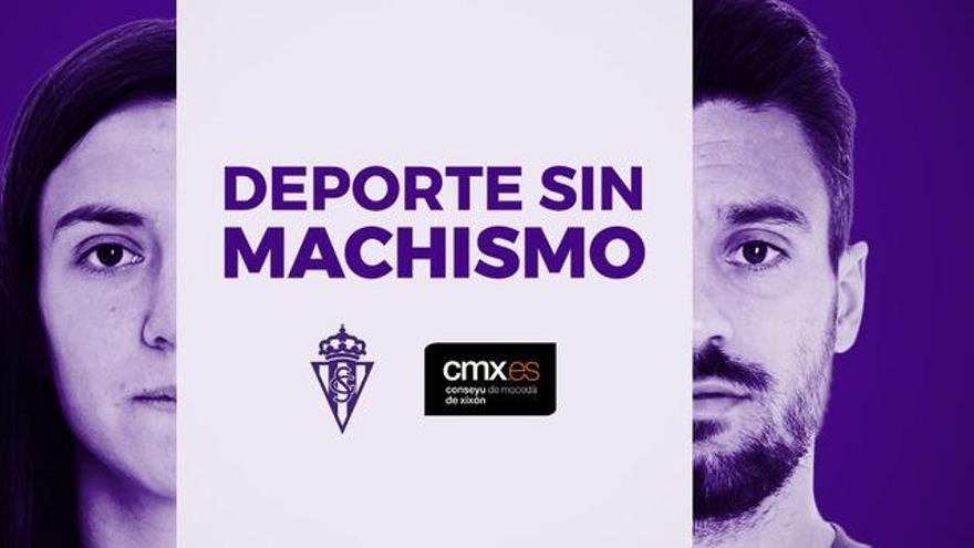 El Sporting se suma a una campaña contra el machismo en el deporte del Conseyu