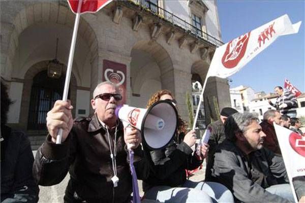 La jornada de Huelga General en Extremadura