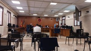 El hombre acusado, durante el juicio celebrado ayer en la Audiencia de Palma.