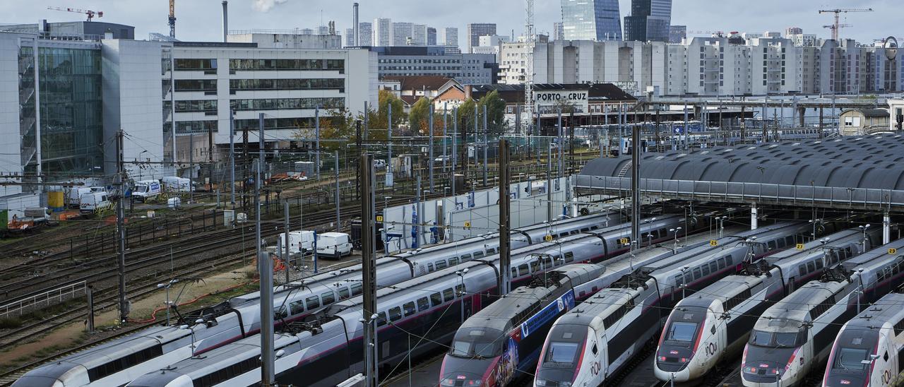 Trenes de alta velocidad en París