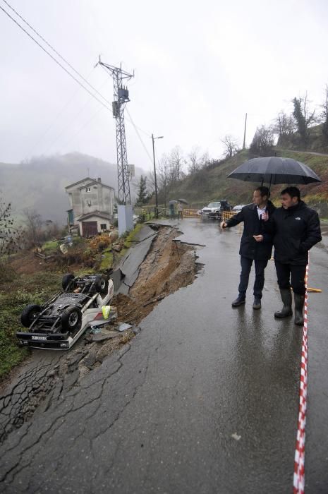 Temporal en Asturias: La zona donde se produjo el accidente mortal en Laviana