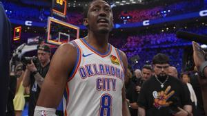 Jalen Williams, la estrella de los Thunder anot esta madrugada 40 puntos a los Pacers en el quinto partido de las Finales