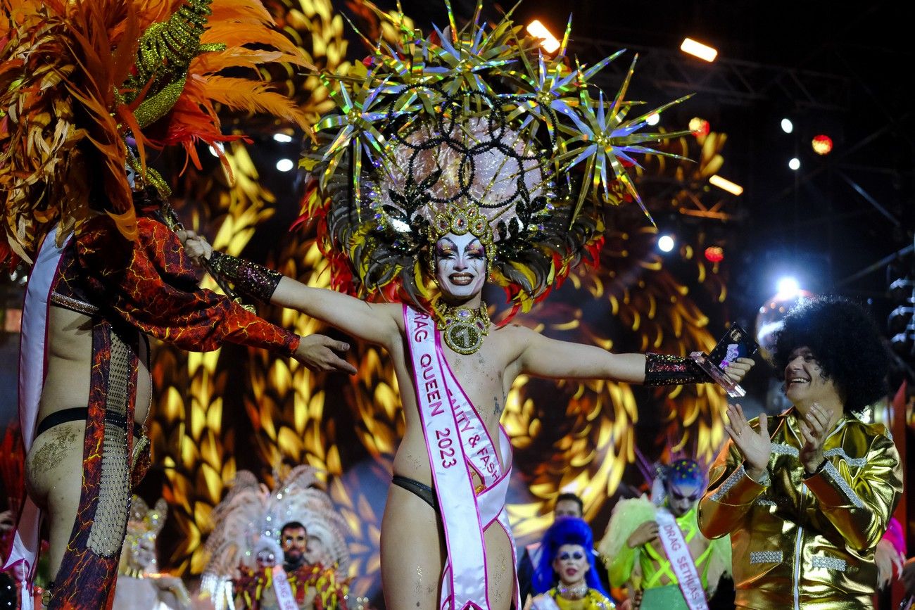 Shíky, drag Queen del Carnaval de Las Palmas de Gran Canaria 2023: coronación y actuación final