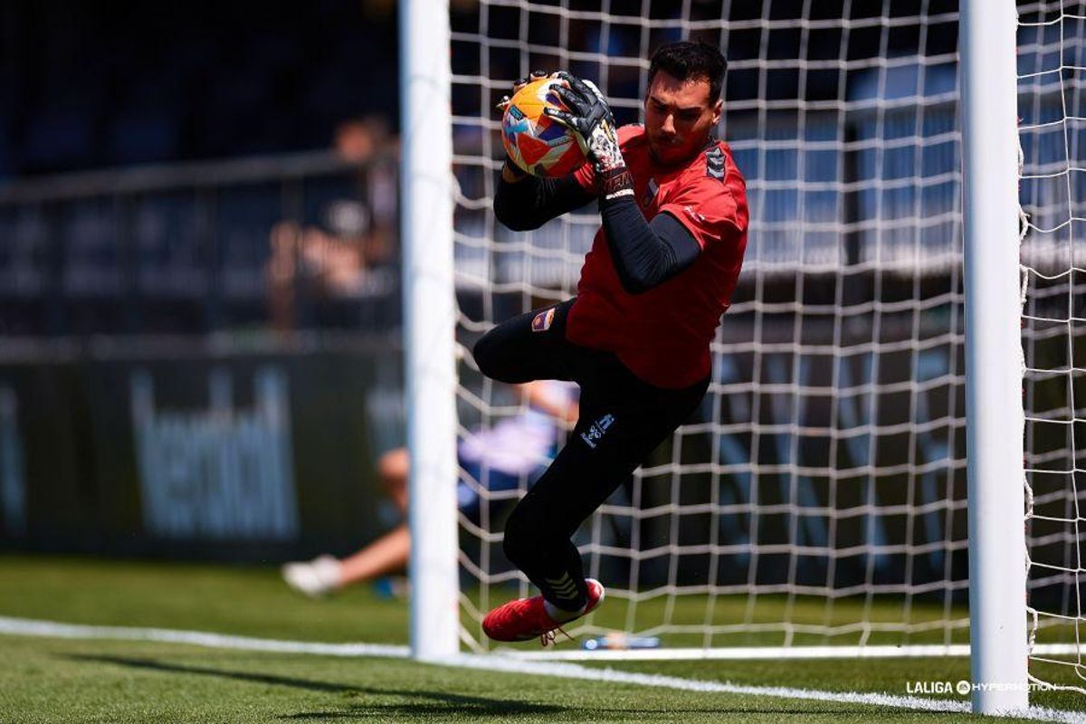 Dani Martín, antes de un partido con el Eldense.