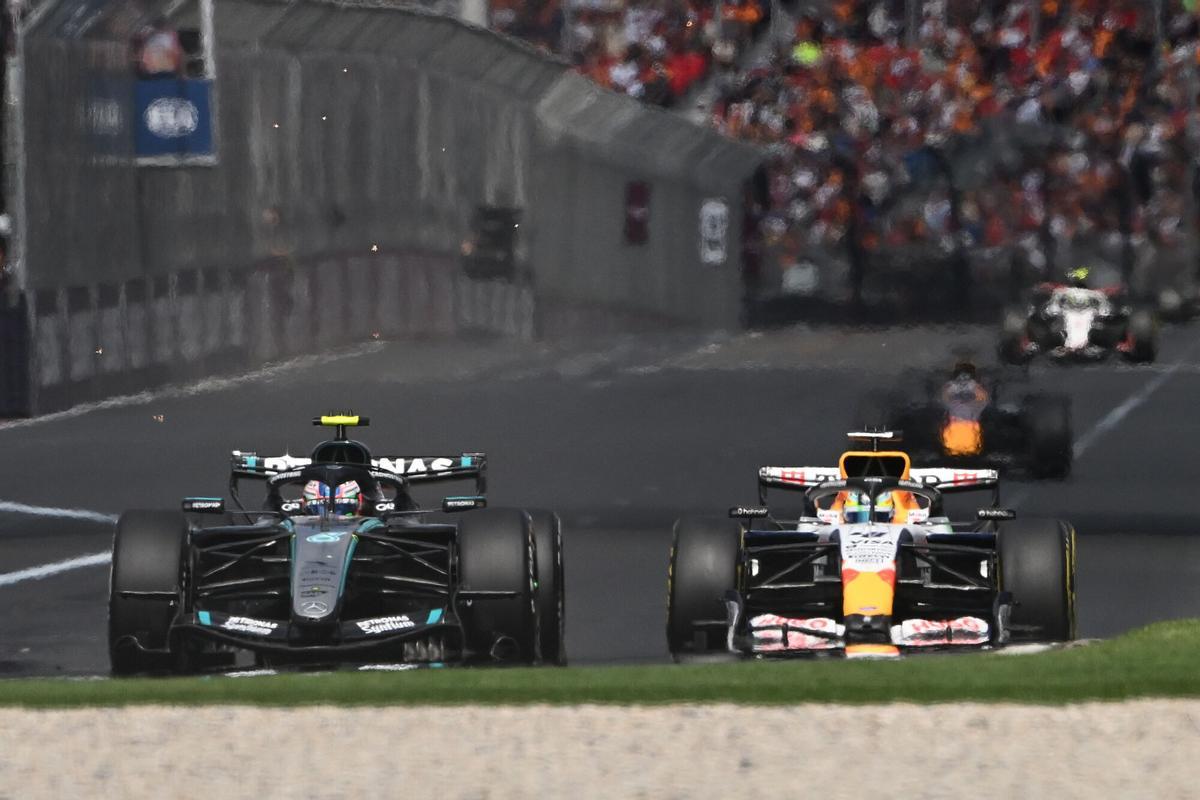 Kimi Antonelli en un momento de la carrera.