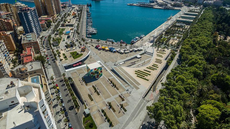 El puerto de Málaga, una de las Zonas de Gran Afluencia Turística de la ciudad prorrogadas hasta 2022.