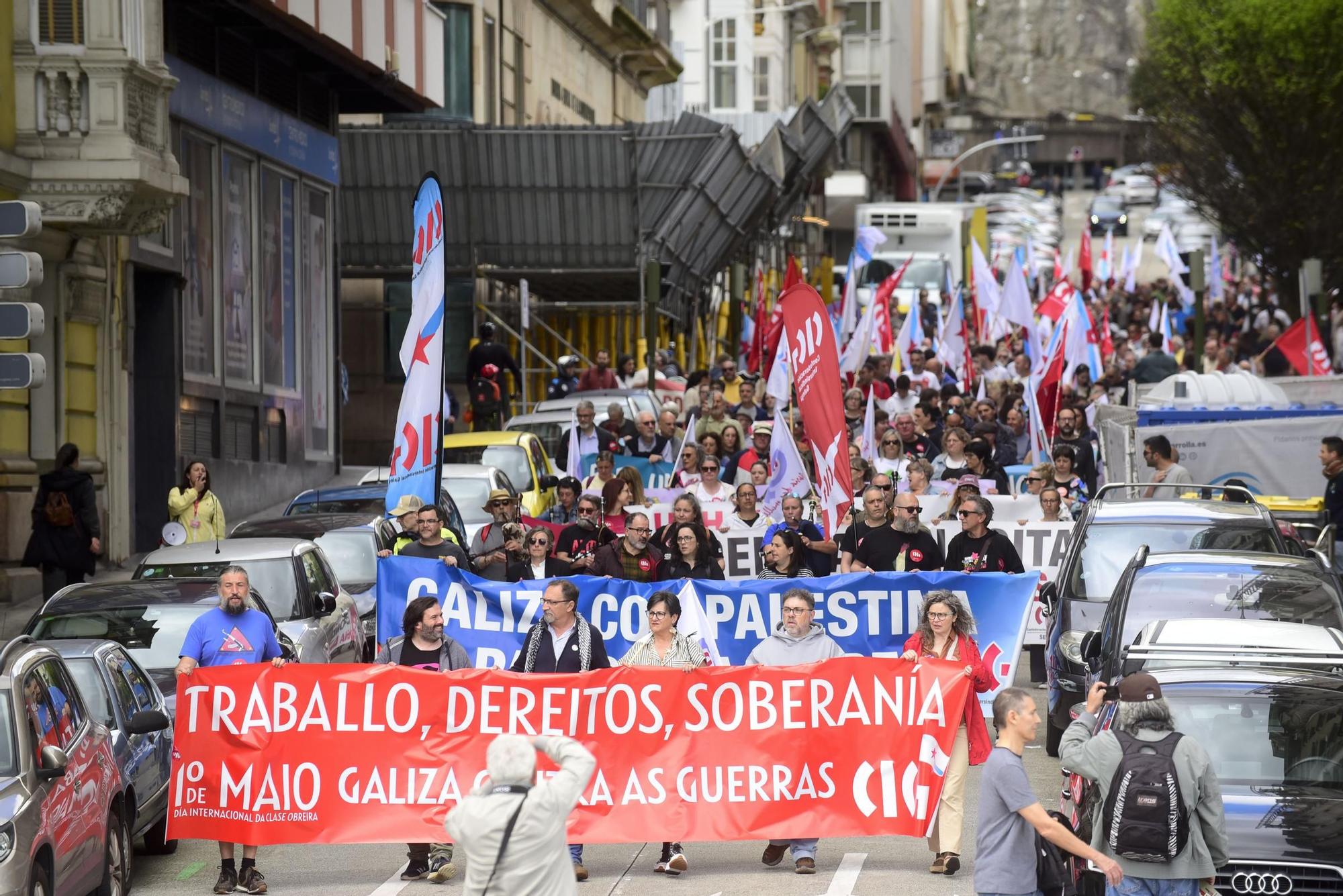 1 de mayo en A Coruña: manifestación de CIG