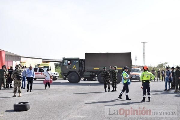 Simulacro de la UME en Alcantarilla