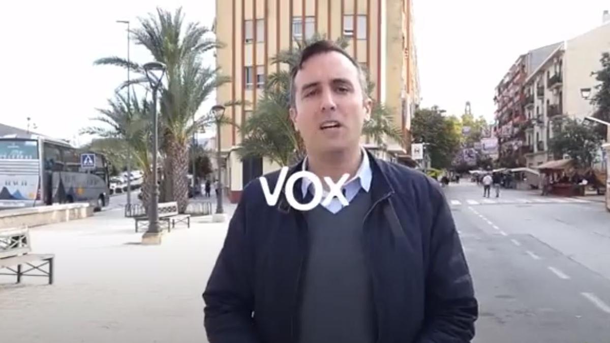 Miguel Pascual en el vídeo donde hace apología de la violencia
