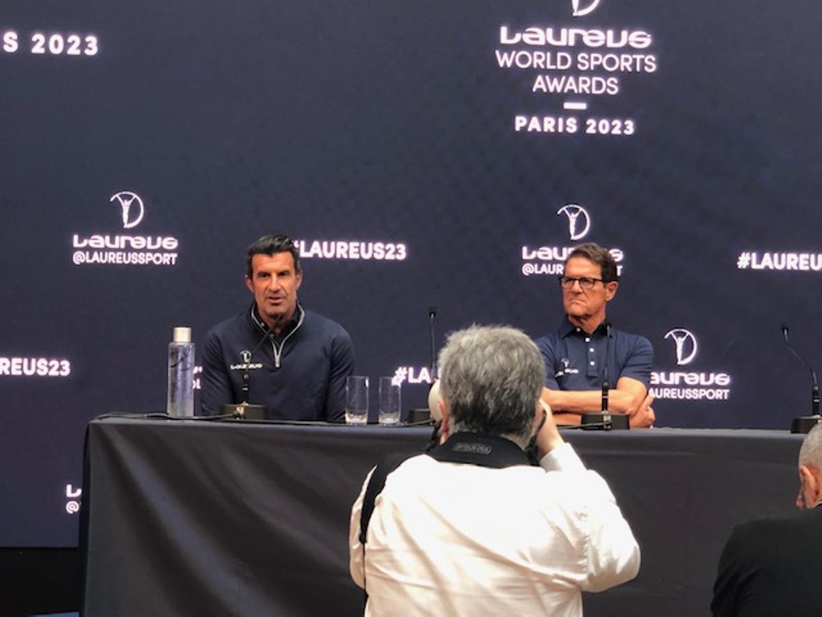 Figo y Capello, en París