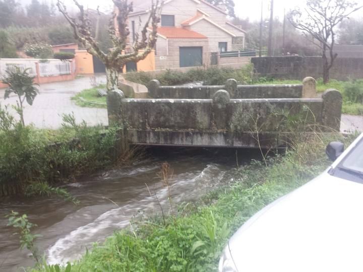 El temporal desborda los ríos de Pontevedra