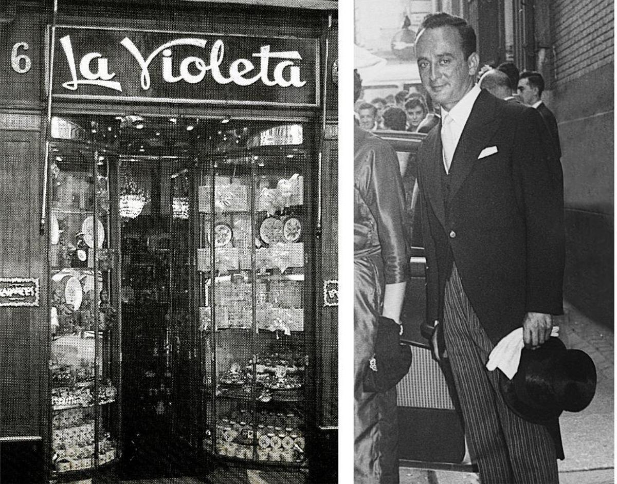 Mariano Gil Temiño junto a 'La Violeta'