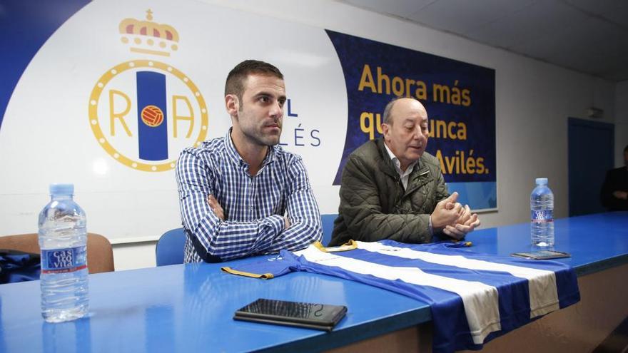 Abraham Albarran y José María Tejero en la presentación del técnico.