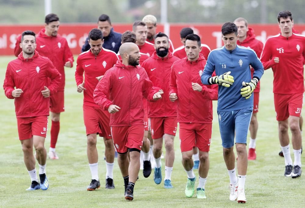 Entrenamiento del Sporting