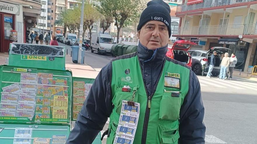 Uno de los vendedores que ha repartido la suerte.