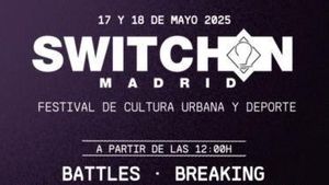 Cartel de Switch On Madrid, el festival de danza urbana en Leganés.