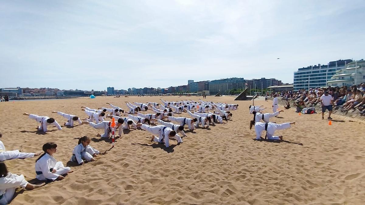 Karate en la Playa de Poniente