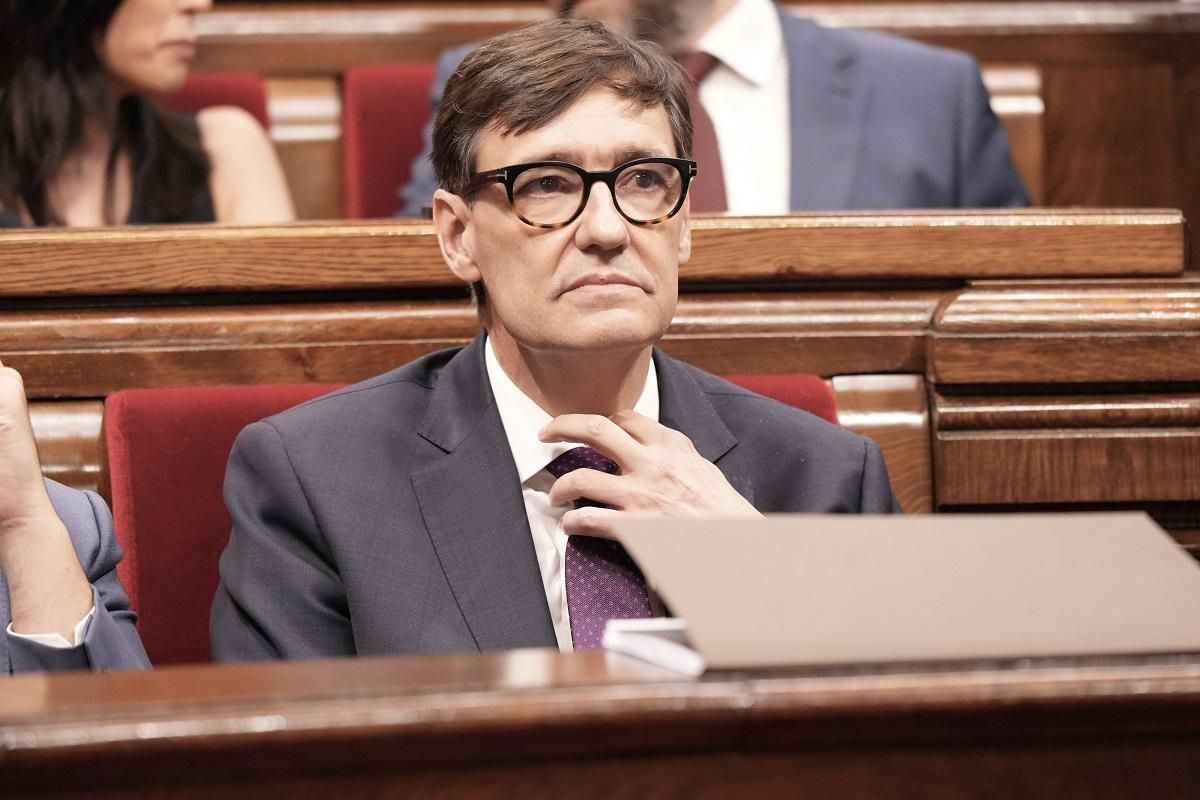 El president de la Generalitat, Salvador Illa, en la comparecencia de este martes en el Parlament El president de la Generalitat, Salvador Illa, en la comparecencia de este martes en el Parlament