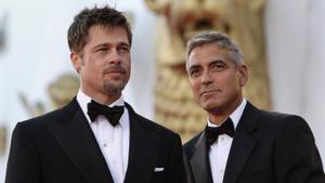 Brad Pitt y George Clooney