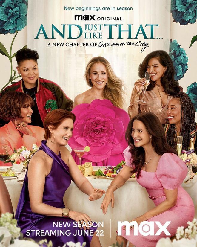 Cartel promocional de la segunda temporada de 'And Just Like That'
