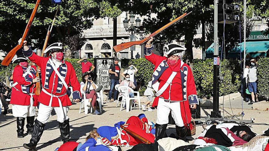 Representación de la Batalla de Rande el pasado año. |   // J. LORES