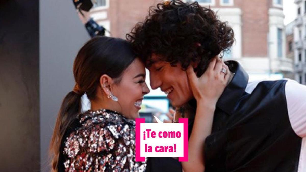 Danna Paola y Jorge López en la presentación de 'Élite'