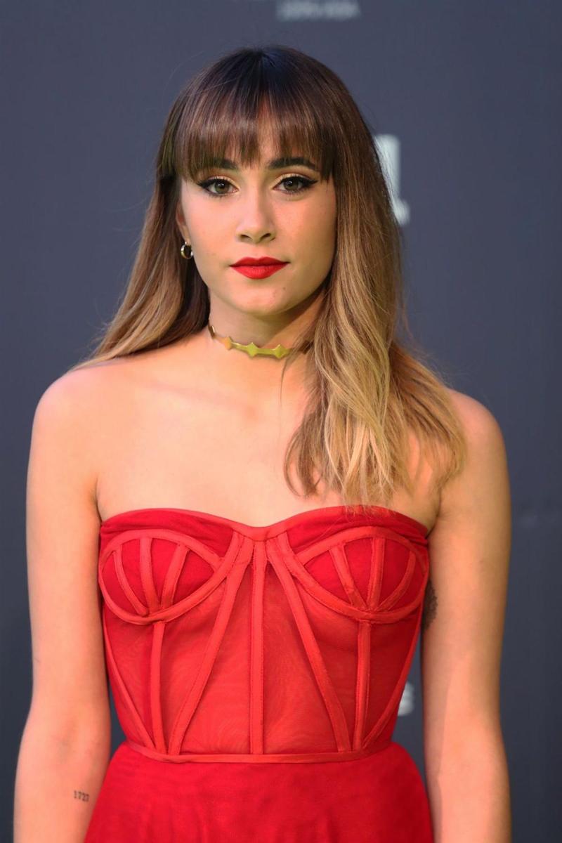 Aitana Ocaña a su llegada a los premios Cadena Dial 2019