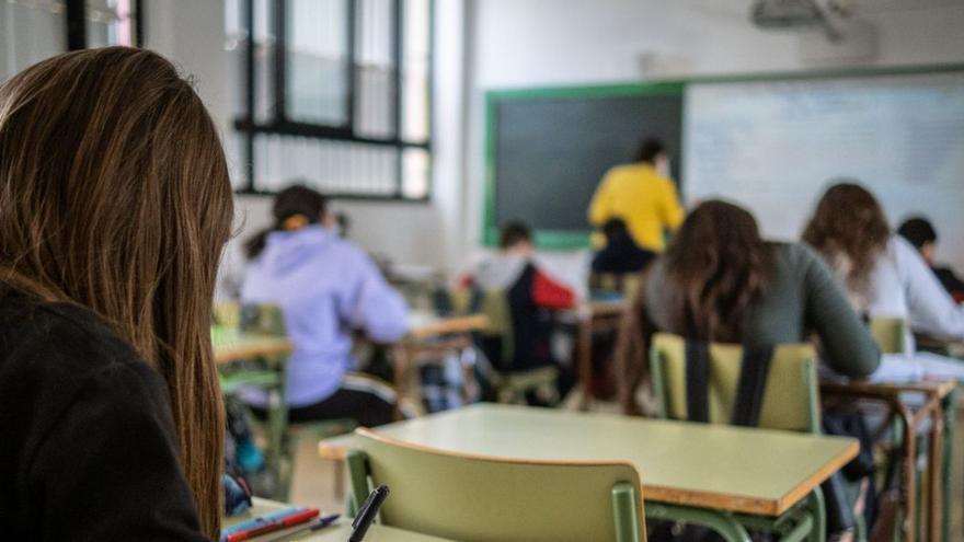 Un aula canaria. | | ANDRÉS GUTIÉRREZ