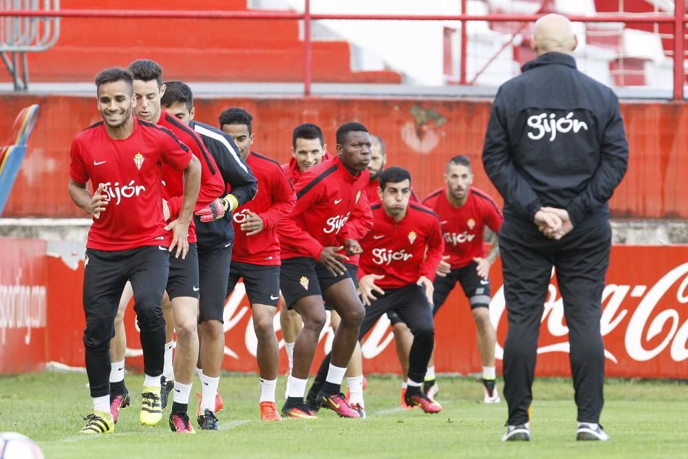 Entrenamiento del Sporting de Gijón