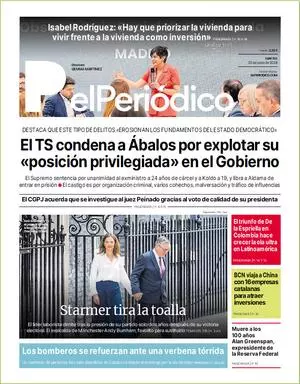 La portada de EL PERIÓDICO del 23 de junio de 2026