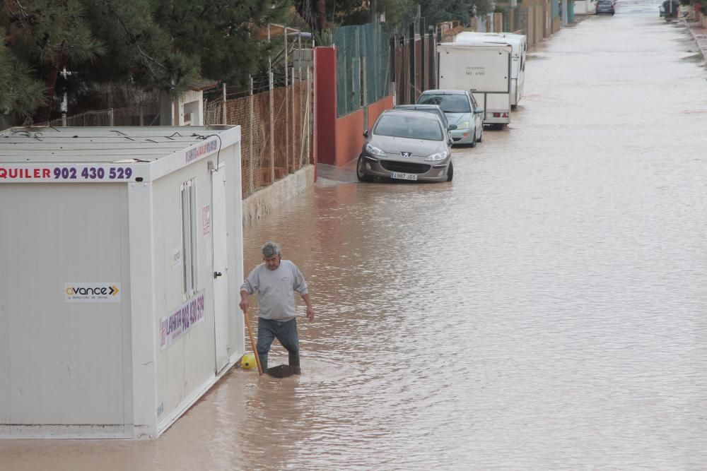 Lluvias en la rambla del Albujón