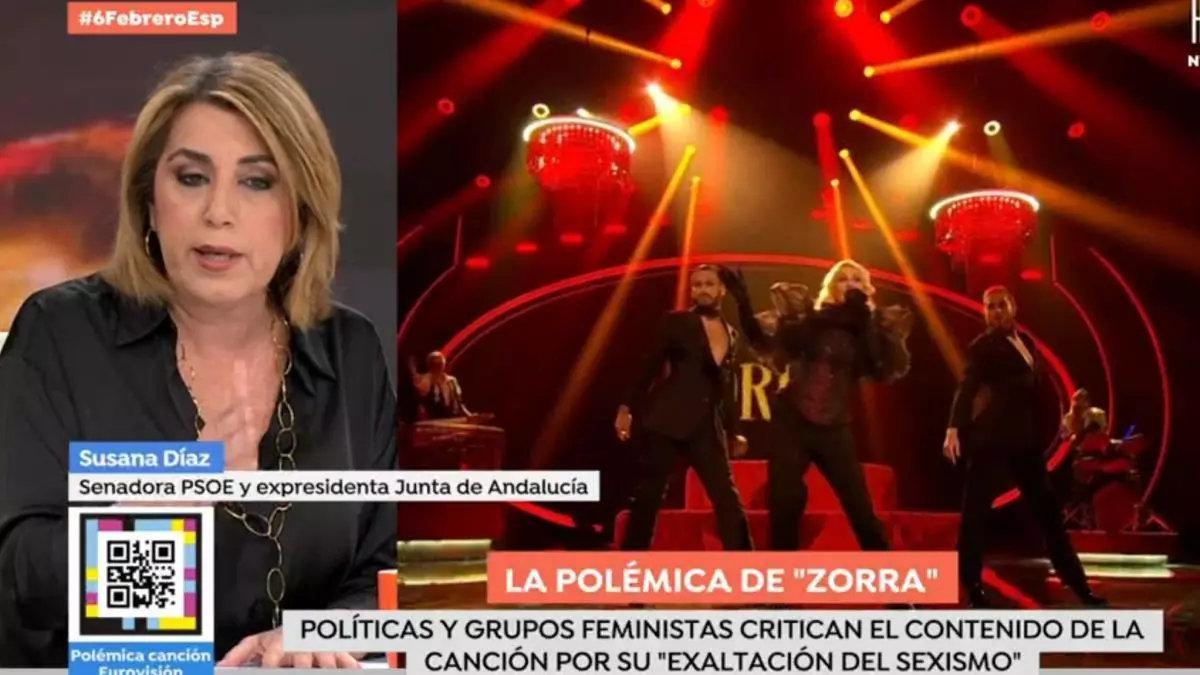 Susana Díaz en 'Espejo Público'.