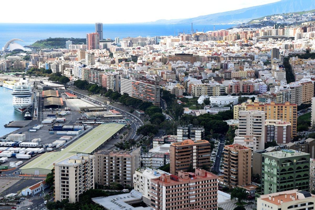 Panorámica de Santa Cruz de Tenerife.