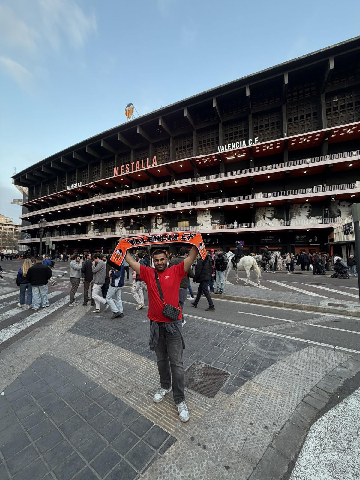Un aficionado inglés en Mestalla