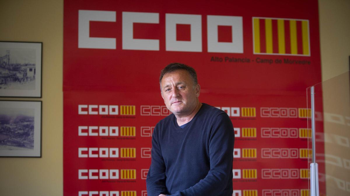 Sergio Villalba, responsable comarcal del sindicato.