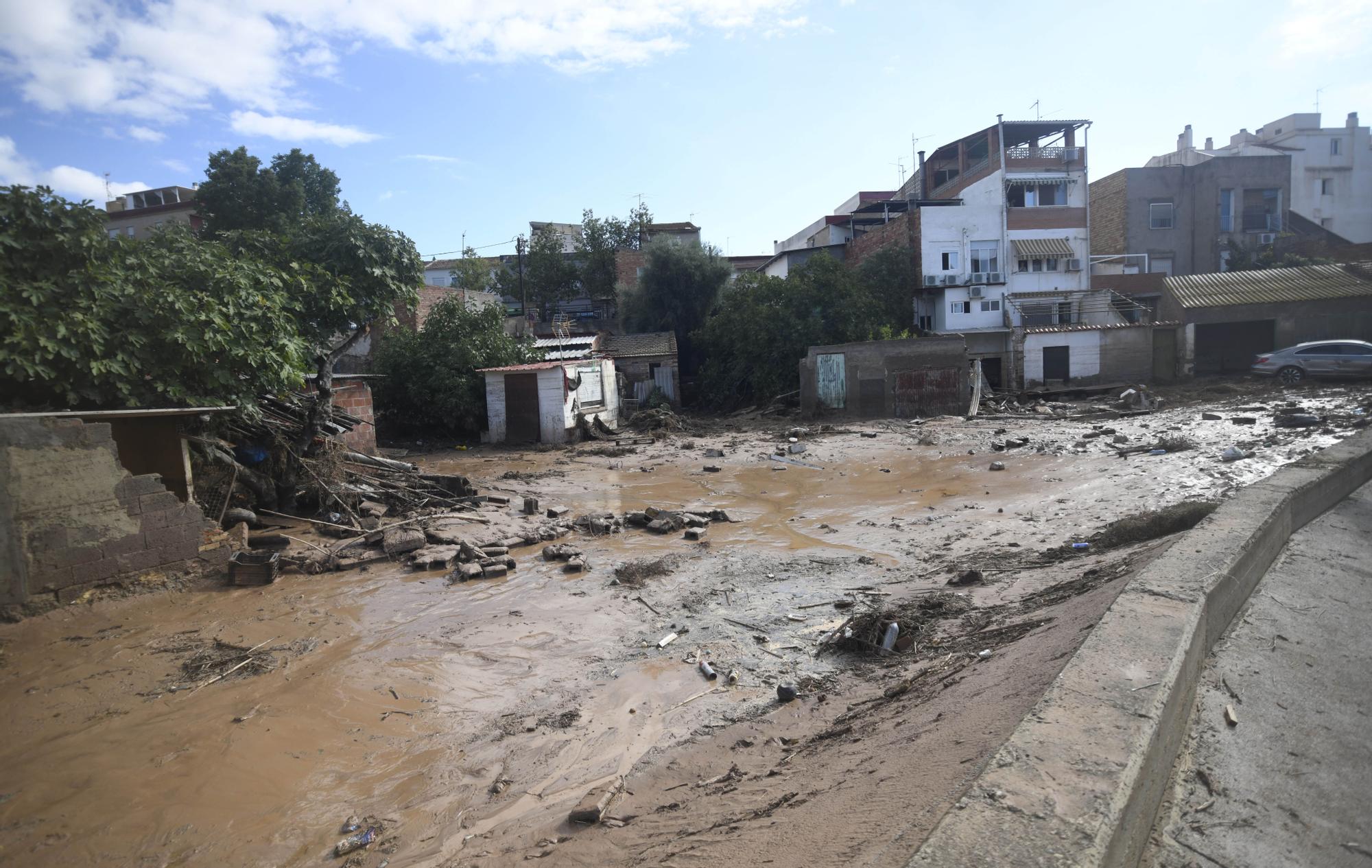 Los estragos del temporal en Javalí Viejo, en imágenes