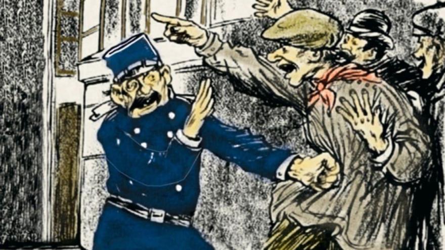 A prensa da época reproducía con frecuencia as agresións aos gardas municipais.