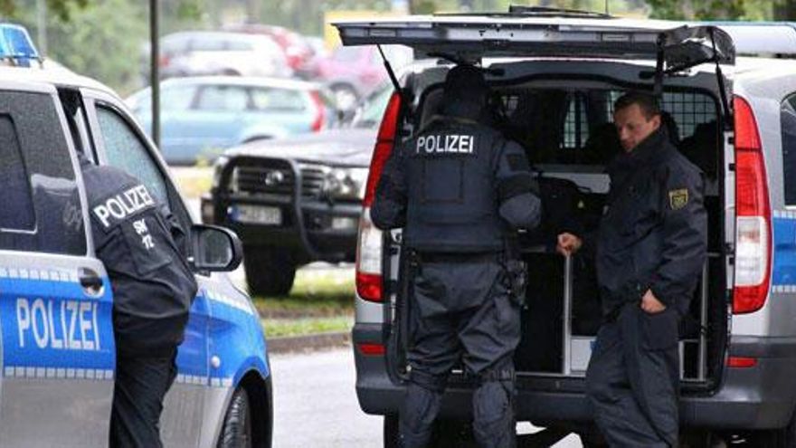 Operación policial en Chemnitz, al este de Alemania.