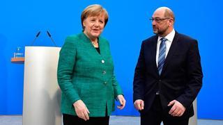 Merkel y Schulz alcanzan un acuerdo de gobierno en Alemania