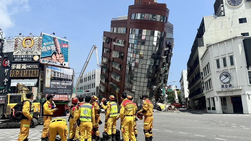 Españoles en Taiwán durante el terremoto