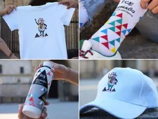 La oveja Fromaja ya tiene camiseta, gorra, calcetines y termo: Fromago lanza su merchandising oficial para lucir durante la feria del queso de Zamora