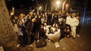 Arribada del club patinatge Olot /