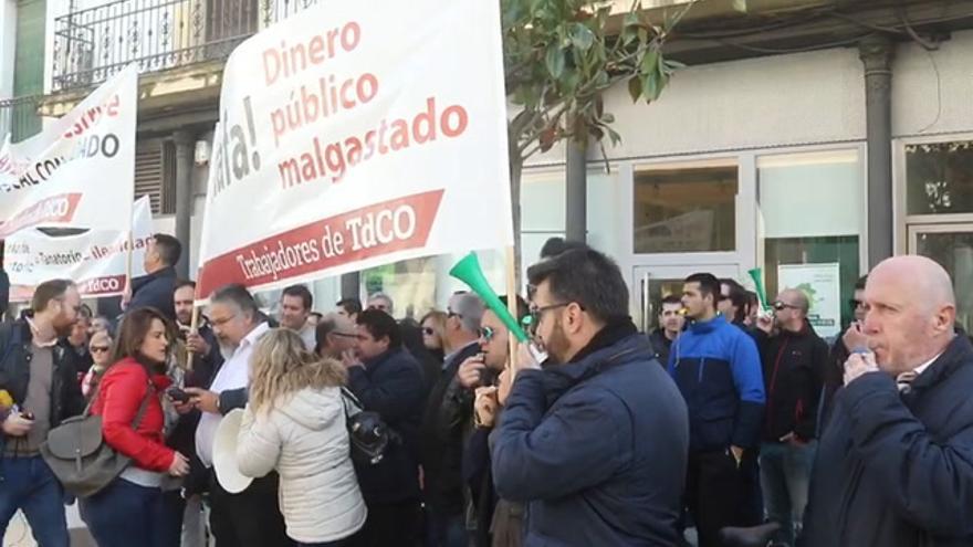 Protesta de empleados de Tanatorios Córdoba