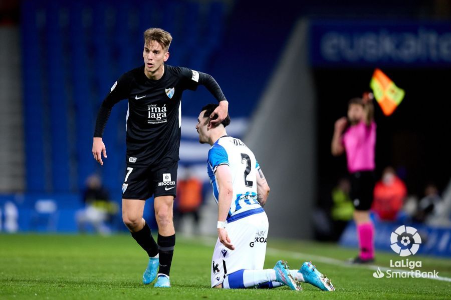 Las imágenes del Real Sociedad B - Málaga CF de LaLiga SmartBank