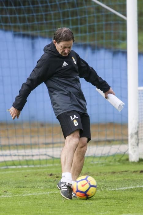 Entrenamiento del Oviedo previo al Lugo